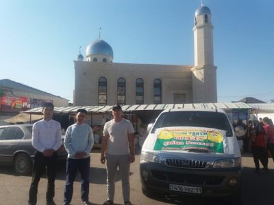 Рамазан айы: Қызылордада жас кәсіпкер тегін такси қызметін ұсынды