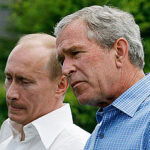 В. Путин Дж. Бушқа Украина мен Қазақстанды Ресейден бөліп бердік деген… В. Путин Дж. Бушқа Украина мен Қазақстанды Ресейден бөліп бердік деген…