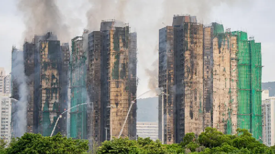 Гонконгтағы өрт салдарынан қаза тапқандар саны артты